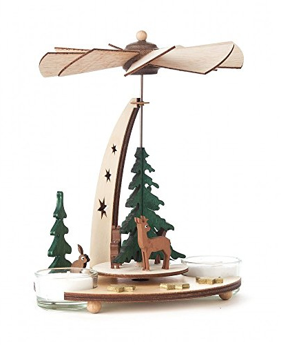 Christian Ulbricht Nutcrackers and Smokers Dregano Forest Deer Star Pyramid TeaLight, Germany