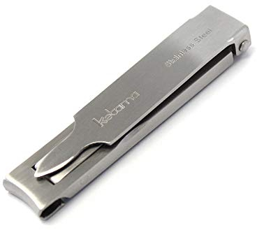 Ketama® | NAGELKNIPSER mit NAGELFEILE und NAGELREINIGER in einem aus rostfreiem Edelstahl - Maniküre-Set für unterwegs - zum Kürzen, Feilen + Reinigen der Nägel - Maniküre & Pediküre | NAGELZANGE