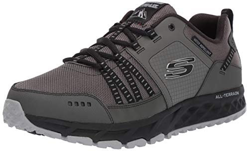 Skechers Herren Escape Plan Sneaker, Grey Charcoal Black, 43 EU