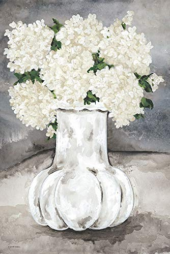 ArtExpert Snowball Hydrangea by Julie Norkus - 12x18 Art Print Poster