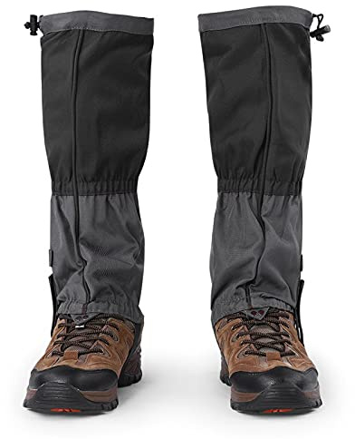 Legging Damasker Sko Stövlar Skydd Vattentät Vandringskänga Damasker Snöskoskydd för utomhusskidåkning Klättring Vandring(Black)