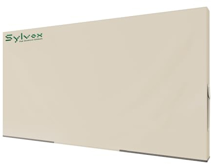 SYLVOX Outdoor TV Cover, 600D TV Cover for 50 to 55 inches TV, Waterproof, Weatherproof and Dust-Proof TV Screen Cover with Remote Control Pocket, Perfect for outdoor TV protection, Khaki