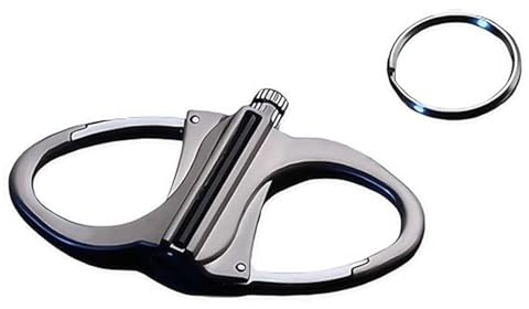 Permanent Match Infinity Lighter with Keychain, The Forever Lighter, Emergency Fire Starter Striker Set, Outdoor Keychain, Portable Refillable Kerosene Tool (Silver)