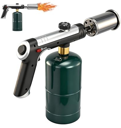 SakerNeo Professional Adjustable Propane Torch - 3272°F High Temp Flame, Instant Ignition for Grilling, Charcoal, Soldering & Outdoor Cooking (Works with Propane)(Propane Gas Not Included)