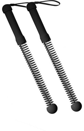 2 st lätta styrketräningsstavar – muskelbyggande utrustning för biceps och triceps ergonomiska vårexpanderare för hemfitness och sportträning