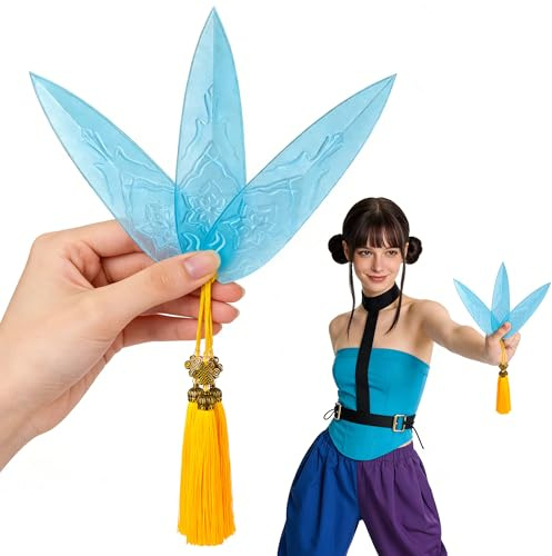 Alaxciax Zoey Weapon, Accesorios de atrezo de plástico con borlas para Disfraces de Anime para Mujeres y Hombres, para Cosplay y Halloween