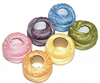 Presencia Finca Perle Cotton ~ Tamaño #5 ~ Paquete de muestras de hilos para costura, bordado y acolchado (02 - Monet)