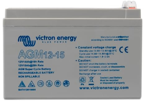 Victron Energy Batterie Super Cycle AGM 15 Ah 12 Volt (Faston 6.3x0.8 mm)