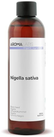 Nigelle BIO (Nigella sativa) - 250 mL - Huile Végétale Vierge et Certifiée AB - Aroma Labs - Made in France