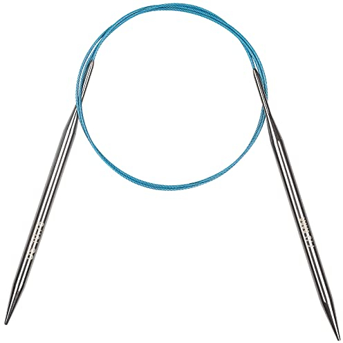 Coopay Rundstricknadeln 100 cm, 7,0 mm Stricknadeln Rundstricknadel Edelstahl Rundstricknadeln mit Flexibel Kabel, Robust Rund Stricknadeln für Decken Stricken & Große Projekte