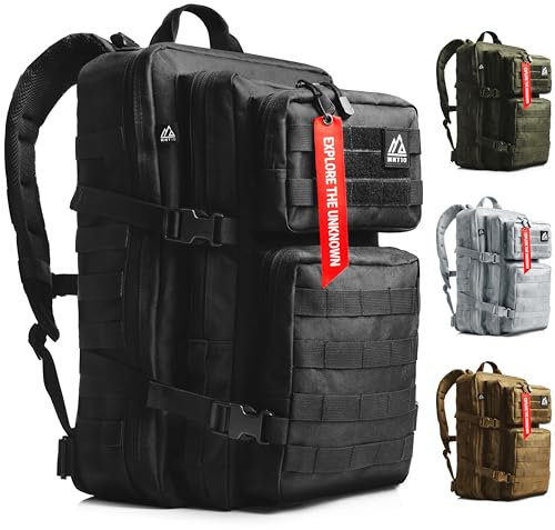 MNT10 Outdoor Rucksack 28L & 40L I Taktischer, Herren, Damen I US Cooper Rucksack I Arbeitsrucksack Herren I Army Militär, Backpack für Travel, Arbeit, Schule, Sport, Bushcraft
