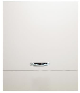 MABEL Armario de cocina suspendido blanco con 1 puerta y frontal para campana de 60 cm, mueble de cocina de madera ennoblecida antiarañazos, mueble organizador de cocina fácil de montar – L 60 x P 35