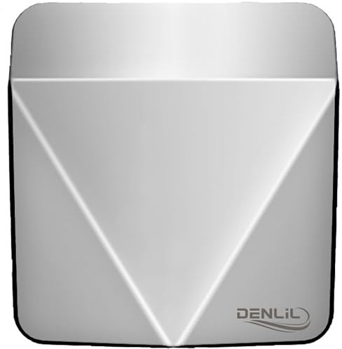 DENLIL Edelstahl elektrisch Händetrockner kommerzieller Hochleistungs mit HEPA Filter Trocknungszeit 7 Sekunden