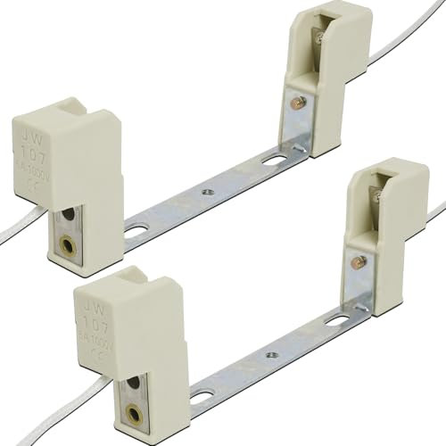Douille pour Lampe R7S 118mm Halogène et Ampoule LED R7S, 2 Pièces Céramique Lampe Support Halogen Prise Ampoule, Réglage Universelle Convertisseur de Support de Lampe, AC 100-240V