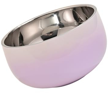 Fluxioxtna Ciotola con isolamento termico con doppio strato per proteggere piatti moderni in acciaio inox 304, ciotola a doppia parete per la tavola