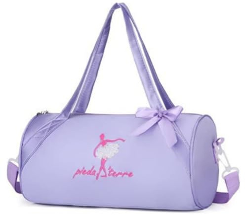 TXDAMAI Borsa da Balletto Principessa Borse da Ballo Borsa da Ballo Latina Borsa a Tracolla con Pizzo per Bambini Ballerina Balletto Borsa Sportiva,Viola