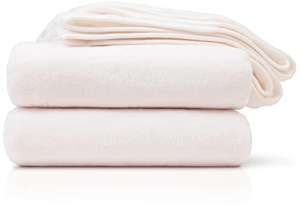 Amago - Manta de Sofá, Sensación de Cachemira, 220 x 240 cm - Blanco Lana