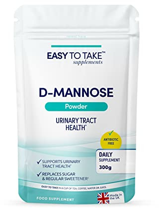 EASY TO TAKE D-Mannose Powder (300 Grams) | High-Strength UTI Support | 100% Pure D-Mannose Supplement for Urinary Tract & Bladder Health
