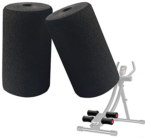 Rodillos de espuma para pies de repuesto para extensión de piernas para banco de pesas (2 unidades, 160 mm)