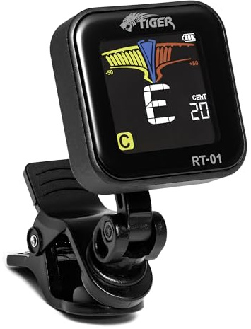 TIGER Accordeur Chromatique Rechargeable Clip-On