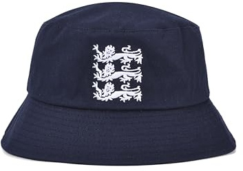 Buckets of Hats Lions Traditional England Bucket Hat for Football and Cricket Supporters, Navy Blue