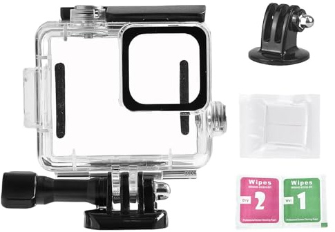 Waterproof Case for GoPro Hero Compact Waterproof Action Camera, Underwater Diving 50M/164FT Protective Housing Shell for Go Pro Hero Compact Action Camera with Bracket Accessories