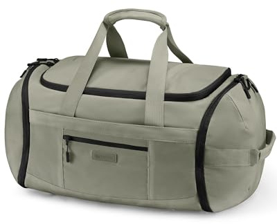 LOVEVOOK Sporttasche Damen Herren, Gym Tasche groß, Reisetasche mit Schuhfach, wasserdichte Trainingstasche Schwimmtasche, Travel Duffle Bag mit Rucksackfunktion für Fitness Sport Reise, Grün