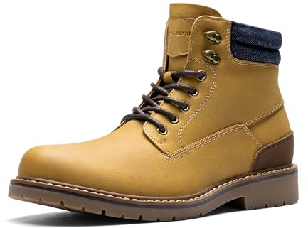 Bruno Marc Stivali Chukka Uomo, Derby Colletto Imbottito,Giallo,46