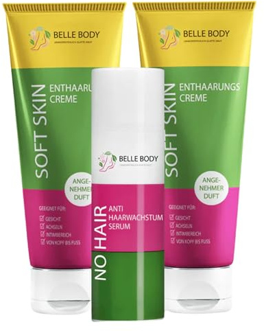 Belle Body Perfektes Intim Duo zur Haarentfernung – Sanft & effektiv für empfindliche Zonen – Schmerzfrei, vegan & hautschonend – Für Gesicht, Achseln, Intimbereich & Körper