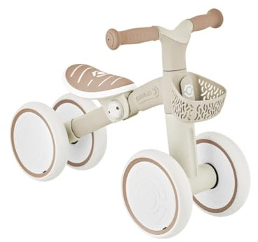 Globber Bicicleta de Equilibrio para el Aprendizaje de la Caminata - 12 Meses a 3 años - Garantía de 2 años (Coco)