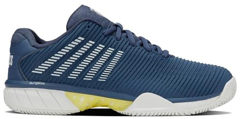 K-Swiss Scarpe da Tennis Hypercourt Express 2 ClayUomo, Vintage Indigo Blanc De Blanc Luminary Verde, 44 EU