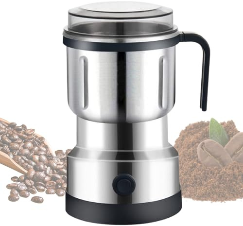 Macinacaffè Elettrico - Macinino Per Cereali Macinaspezie In Acciaio Inossidabile Da 500 Ml | Macinacaffè Portatile | Macinino Da Cucina Multifunzionale, Macininos Per Erbe Domestico, Per