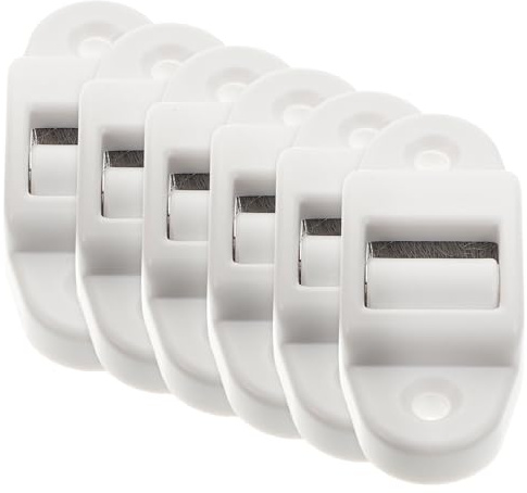 ibasenice 6 Piezas Guía de Correa para Persianas de 14 Mm Rodillo de Plástico y Cepillo Interno para Limpieza y Fácil Reemplazo en Ventanas de Aluminio