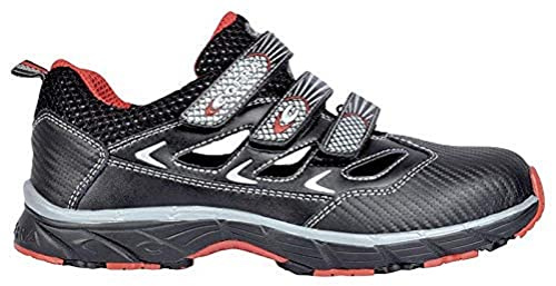 Cofra, JV015-000, Scarpe di sicurezza S1P Nuovo Grande Fresco lavoro Volanti, aperto dimensioni sandali di sicurezza 42, nere