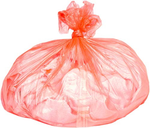 Alina 50 x Dirty Laundry Bag with Water-Soluble Strip/Plastic Polythene Fabric Clothes Linen Wash Sack/Opens in Washing Machine (50 bags)