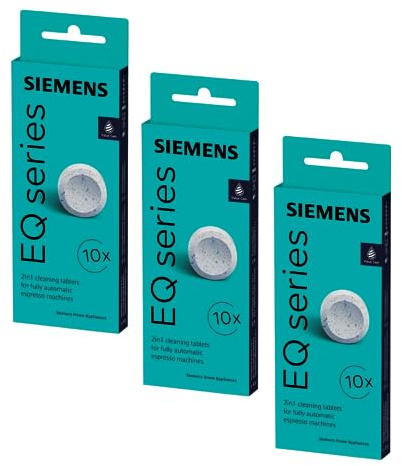 Siemens EQ.series rengöringstabletter 22 g TZ80001A – för bästa arom (3-pack)