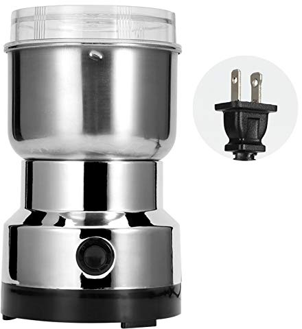 Fdit Coffee Grinder, Stainless Steel Grind Crusher, Electric Coffee Coffee Nut Grain Grinder for Coffee Beans, Kitchen s,Nuts(US)