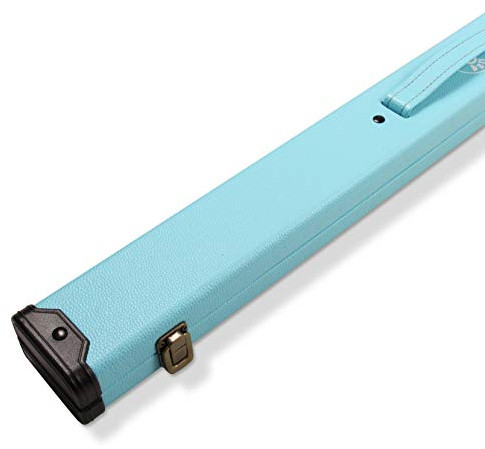 Jonny 8 Ball Sky Blue Deluxe 2pc Snooker Cue Case with Tough Plastic Ends