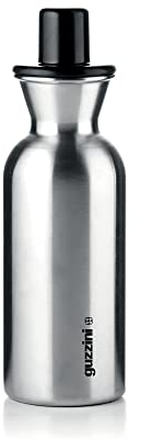 Guzzini - Kitchen Active Design, Perfect Dressing Steel Edition, Huilier/vinaigrier en Acier Inoxydable - Noir, Ø 6 x h19,5 cm | 330ml - 11720010
