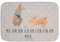 Mr. & Mrs. Panda Badvorleger Hasen Muschel - Geschenk, Strand, Duschteppich, Muttertag, Muscheln, Badteppich, Freundin, Bruder, Oma, Ferien,