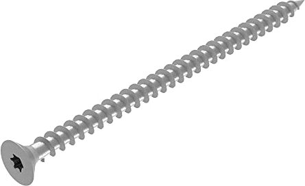 SECCARO Tornillo para madera aglomerada, 6 x 100 mm, acero inoxidable V2A, VA A2, tornillo para madera con rosca completa, TX/hexágono interior, 75 unidades