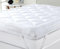 Caroline Shatuik Mattress Topper Double Bed - Dual Layer 4 Inch/10cm Deep Thick Quilted Breathable,Soft Hypoallergenic Double Mattress Topper With Corner Straps(135x190cm)