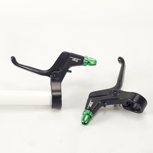 für 1 Paar leichter Bremshebel, Aluminiumlegierung, Bremshebel für Mountainbike, Kinderrad, (grün)