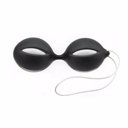 Palline vaginali Doppie Palle Vaginali Stretching Femminile Masturbatore Postpartum Recupero Vaginale Firming Giocattoli Sesso per la Donna Coppia (nero)