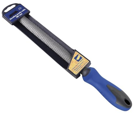 Lima plana basta 200 mm, bimetálica, ideal para desbastar y dar forma a superficies de metal y madera.