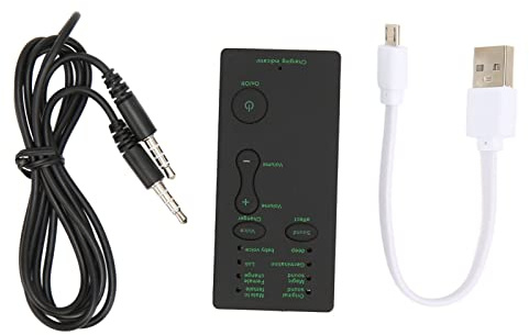 TARSHYRY Changeur de Voix, Carte Son Portable à 7 Modes avec Interface 3,5 Mm pour Console de Jeu PC, Téléphone Portable