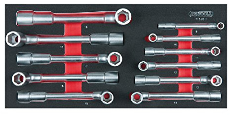 KS Tools SCS Pfeifenkopfschlüssel-Satz, 11-tlg. in 1/3 Systemeinlage