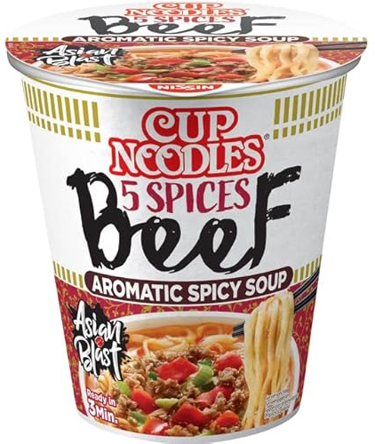 Nissin Nouilles Instantanées Bœuf 64 g - Pack de 8