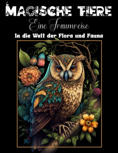 Malbuch für Erwachsene - Magische Tiere: Eine Traumreise in die Welt der Flora und Fauna in Zentangle-Mandala Style 50 Malvorlagen zur Entspannung und gegen Stress