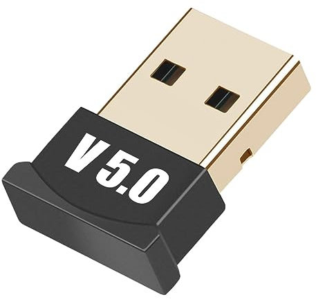 Nano USB Bluetooth 5.0 Dongle Adapter for Long Range Bluetooth Receiver Use For Multiple Devices PC Laptop, Wireless Bluetooth Dongle/Receiver/Windows 10/8.1/8/XP, Plug and Play